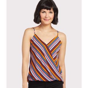 *3/$20* ALLISON JOY Farrah Stripe Wrap Tank XS Evereve